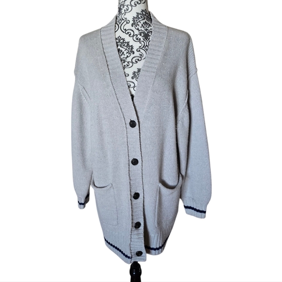 Aritzia Wilfred Free Velzen Merino Wool Oversized Grandpa Sweater size S - Picture 2 of 15